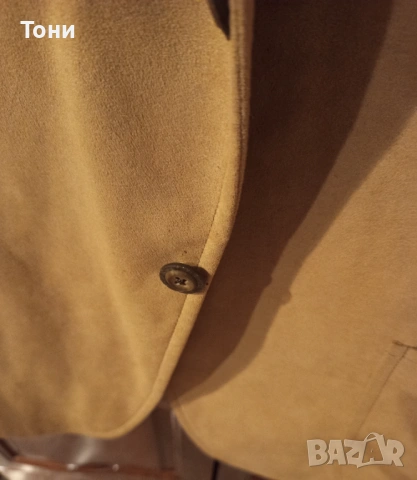 Ново Мъжко Сако от Чист Натурален Велур L, снимка 6 - Сака - 53134742