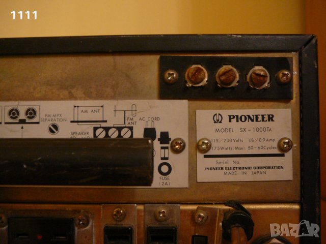 PIONEER SX-1000TA LAMPOV HIBRID, снимка 7 - Ресийвъри, усилватели, смесителни пултове - 35323485