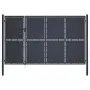 vidaXL Градинска порта от стомана 350x200 см, антрацит, снимка 1