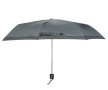 Чадър за дъжд Ръчен черен сив кариран 24см, снимка 2