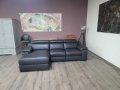 Италиански тъмно кафяв кожен ъглов диван Riccardo и ел.механизъм, снимка 1 - Дивани и мека мебел - 44297866