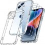 Нов Защитен калъф кейс гръб за телефон iPhone 14 Plus +3 закален стъклен протектор Айфон, снимка 1 - Калъфи, кейсове - 38171634