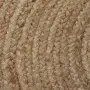 vidaXL Плетен килим от юта, 120 см, кръгъл, снимка 3