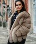 Дамско елегантно палто от лисица код 124, снимка 1 - Палта, манта - 34562560