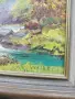 Маслена картина - Есенен пейзаж с река, подпис M.V. VALLE, ∼40х30 см с рамка, снимка 2
