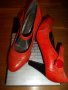 Бъдете неповторима с елегантни  обувки, изработени от естествена кожа в актуален червен цвят, снимка 2