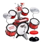 Детски барабани със стол, микрофон,пиано,/комплект барабани, снимка 1