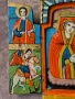 Възрожденска Домашна Икона Триптих Перфектна оригинал 19 век , снимка 3