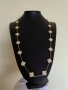 Дълго дамско колие с 20 детелини от бял седеф Van Cleef & Arpels VCA, снимка 6