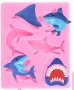 Акула акули shark риба силиконов молд форма фондан шоколад декор, снимка 1 - Форми - 39534676