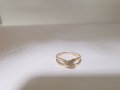 Златен пръстен с циркони 2.02гр, снимка 5