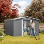 🏡 Метална градинска къща за инструменти с вентилация и заключване, снимка 1