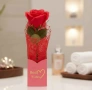 Роза изкуствено декоративно цвете в кутия, за подарък, за жена , снимка 9