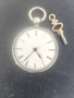 Швейцарски СРЕБЪРЕН джобен часовник 1900г. с ключе - 10 РУБИНА - ПРОМОЦИЯ, снимка 16