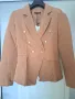 Елегантно дамско сако в актуален цвят Camel, снимка 3