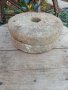 Старинен каменен диск,колело от ръчна мелница, снимка 4