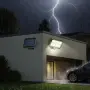 Соларна индукционна лампа от две части с 56 LED и 100 COB диода, снимка 1