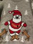 Топли детски пуловери, сив цеят с дядо Коледа , снимка 2