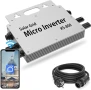 Инвертор 800 W - Инвертор IP65 с WLAN приложение за 2 соларни модула, снимка 1