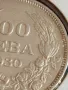 Сребърна монета 100 лева 1930г. Царство България Цар Борис трети 49444, снимка 6