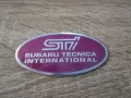 Subaru STI розова емблема, снимка 1