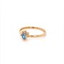 Златен дамски пръстен 1,42гр. размер:57 14кр. проба:585 модел:20045-2, снимка 3