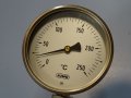 биметален термометър JUMO thermometer ф100mm, 0/+250°C, L-185mm, снимка 2