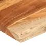vidaXL Плот за маса, 140x60x3,8 см, правоъгълен, акация масив, жив ръб, снимка 5