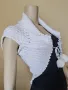 Дамско болеро черно, бяло, снимка 5