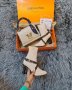 Последен чифт! Louis Vuitton боти на ток и чанта висок клас реплика, снимка 1 - Дамски боти - 38263869