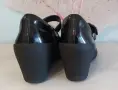 CLARKS черни, лачени – на платформа, № 40, снимка 6