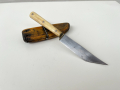 Стар нож с кокалена дръжка и кания. №2211, снимка 6