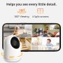 SwitchBot Baby Monitor 2K вътрешна камера,Pan Tilt ,360°нощно виждане,двупосочно аудио,2.4G Wi-Fi, снимка 2