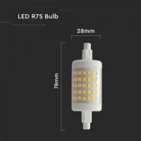 LED лампа 7W SMD R7s 78mm , снимка 3 - Лед осветление - 42036516