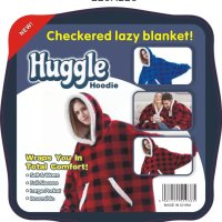 Плюшено Пухкаво Одеяло с Ръкави и Качулка Huggle Hoodie, снимка 2 - Блузи с дълъг ръкав и пуловери - 42772842