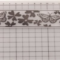 Шаблон за релеф на картички – Цветя и пеперуди, снимка 2 - Други - 32000668