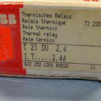 термично реле ABB T25 DU 2.4A thermal relay, снимка 10 - Резервни части за машини - 37506552