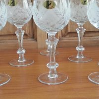 Кристални чаши за вино, снимка 6 - Антикварни и старинни предмети - 33760818