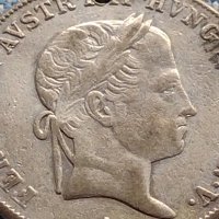 Сребърна монета 20 кройцера 1840г. Фердинанд първи Виена Австрийска империя 13631, снимка 3 - Нумизматика и бонистика - 42903492