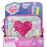 Детска чанта за оцветяване с паети Color me mine / HEART, снимка 1 - Образователни игри - 35550289