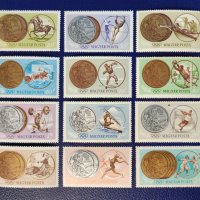 Унгария, 1965 г. - пълна серия чисти марки, спорт, олимпиада, 1*26, снимка 1 - Филателия - 37474144