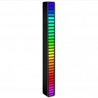 RGB светодиодна лента с гласово активирана ритъмна светлина, Модел LX9B, Черен, снимка 1 - Друга електроника - 36853535