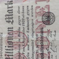 Райх банкнота 50 милиона марки 1923г. Германия уникат за колекционери 28221, снимка 2 - Нумизматика и бонистика - 37142810