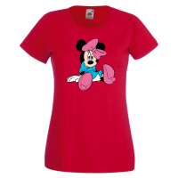 Дамска тениска Minnie Mouse 4 Подарък,Изненада,Рожден ден,, снимка 9 - Тениски - 36530758