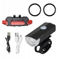 Лед фар и стоп за велосипед | USB зареждане, снимка 1 - Велосипеди - 39871609