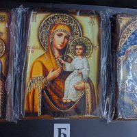 Икона на платно А5 на Пресвета Майка Богородица Закрилница - ръчна изработка . Модели А , Б и В. , снимка 10 - Икони - 42689489