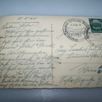 Езерото Волфганг в Австрия 1940г. пощенска картичка, снимка 2 - Филателия - 42798170