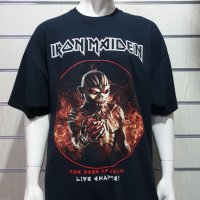 Нова мъжка тениска на музикалната група IRON MAIDEN -THE BOOK OF SOULS LIVE CHAPTER , снимка 1 - Тениски - 30648352