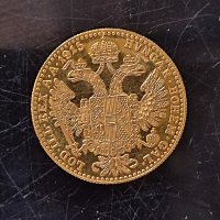 Златна монета, дукат Франц Йосиф, снимка 2 - Нумизматика и бонистика - 40299174