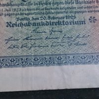 Банкнота 20 000 райх марки 1923година - 14716, снимка 3 - Нумизматика и бонистика - 29093211